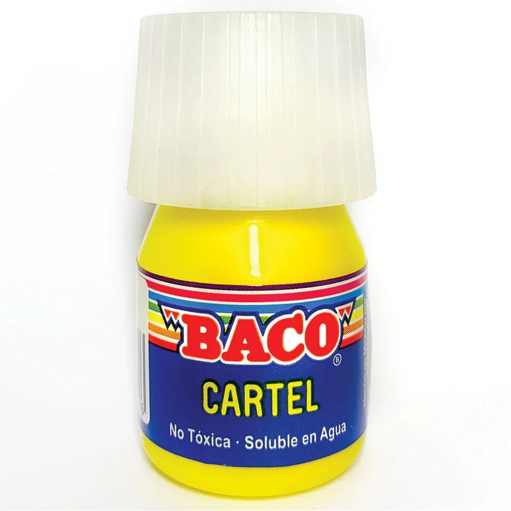 PINTURA CARTEL BACO 50 20ML.AMARILLO LIMON E.10 C.200