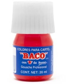 PINTURA CARTEL BACO 55 20ML CARMIN E.10 C.200