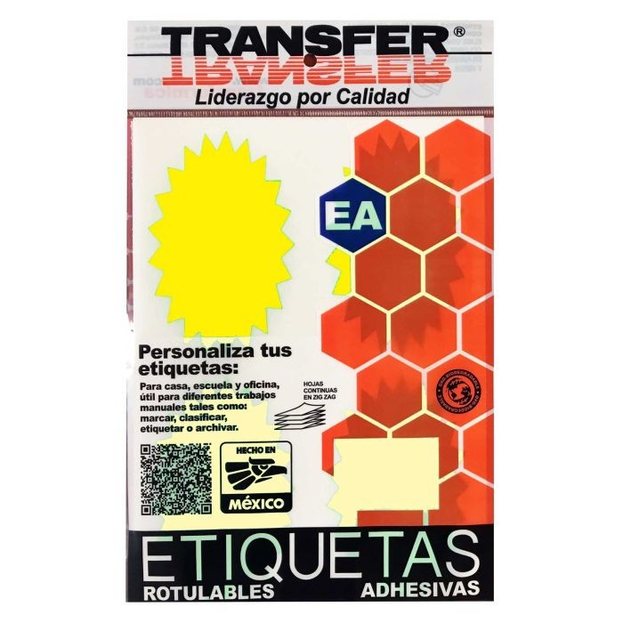 ETIQUETA ADH. FLUOR.TRANS POFERTA 64X102 AMAR PAQ.C7H E100