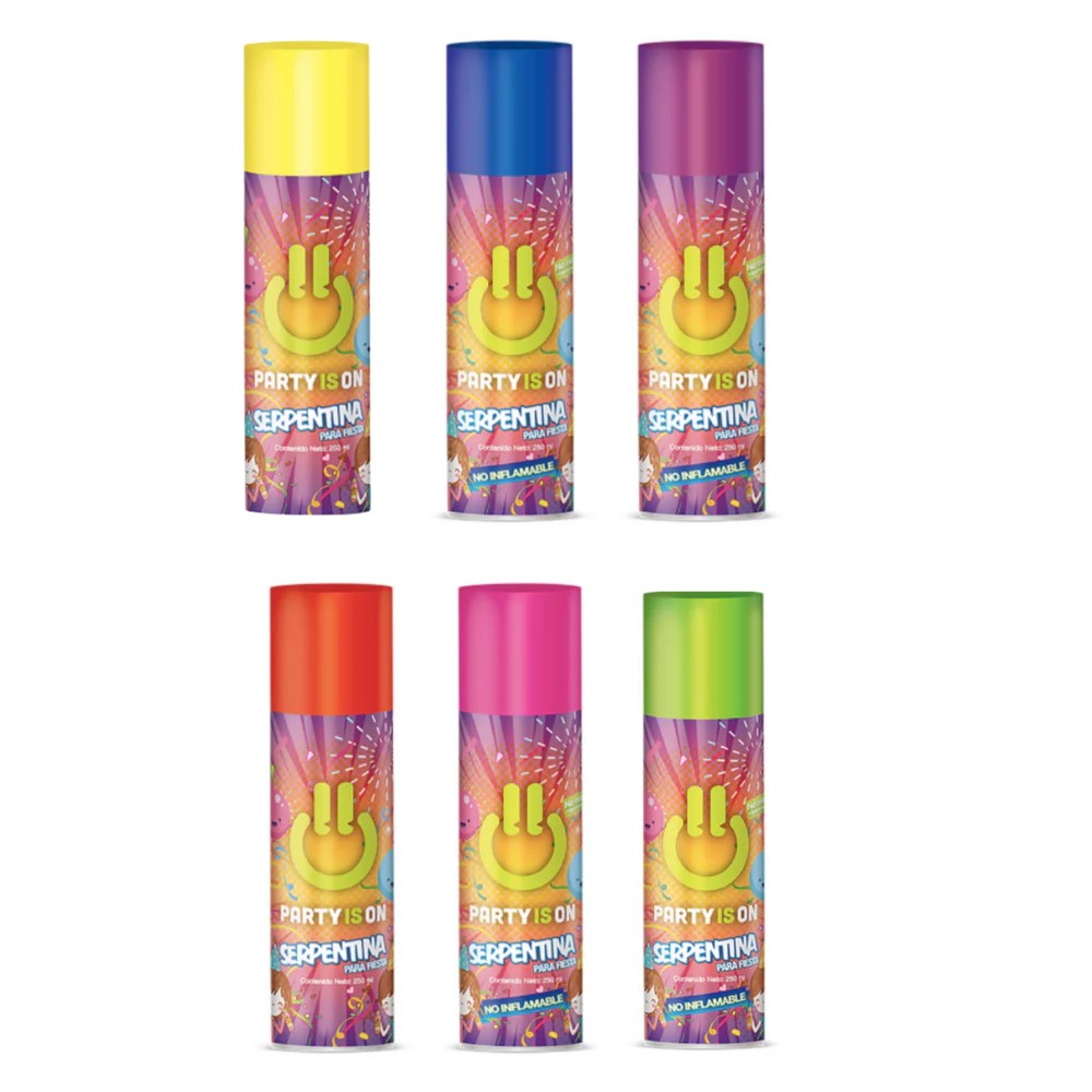 SERPENTINA PARA FIESTA PARTY IS ON BOTE C250 ML. C.24