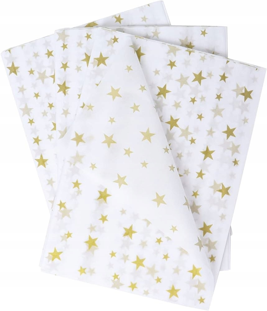 PAPEL CHINA 50X75 CM. FANTASIA ESTRELLAS ORO E.100 C1000