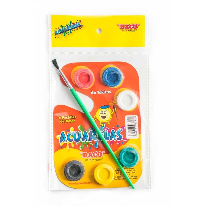 ACUARELA CARTON C6 BACO C.100