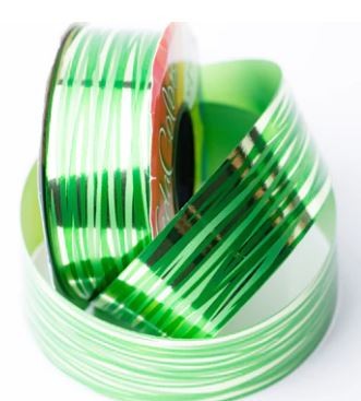 LISTON 9 FILLING MET. VERDE BANDERA COLORS 40M C32