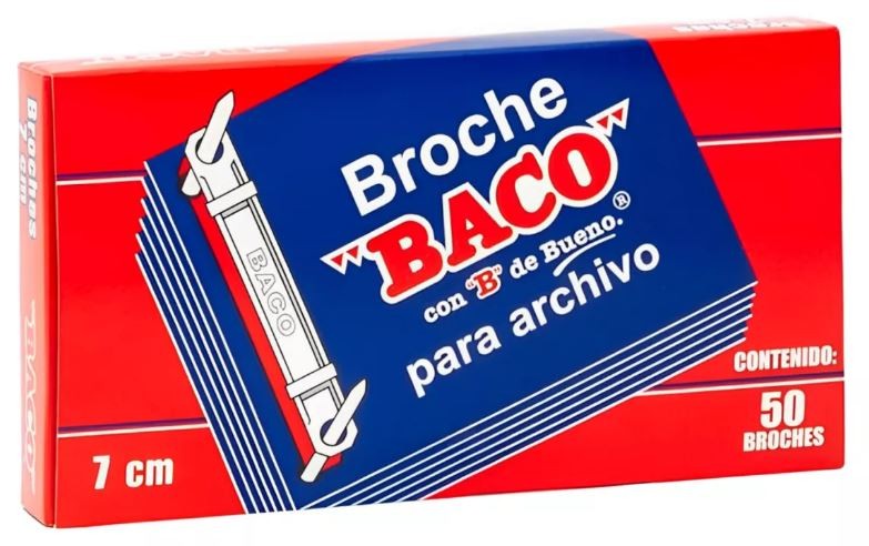 BROCHE PARCHIVO 7 CM. BACO CJA.C50 C.60