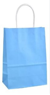 BOLSA KRAFT MED. AZUL CLARO COLOR-S C.400