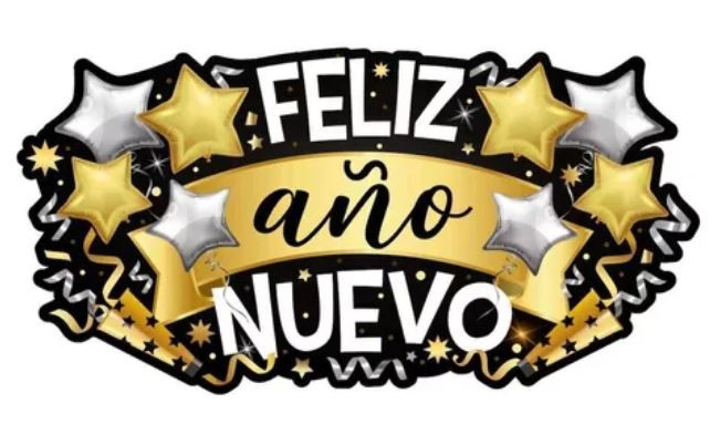 LETRERO FELIZ AÑO NUEVO VM E12