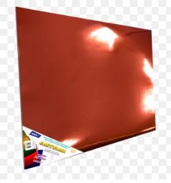 CARTULINA METALICA EUROMACSAIRA 47.5X66CM ROJO E10 C100