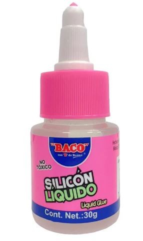 SILICON LIQUIDO TRANSP. BACO 30ML. E.6 C.36
