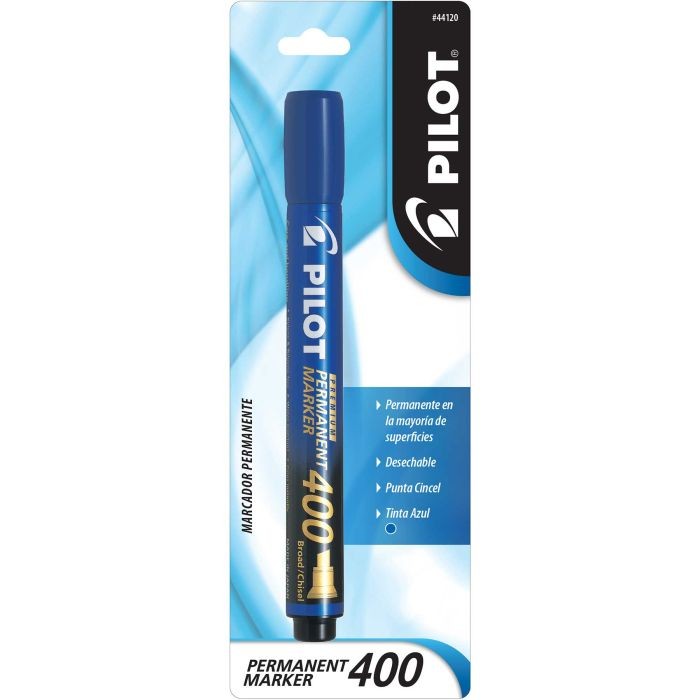 MARCADOR PERM.GRUESO PLAST.400 PILOT AZUL.BLIST.C1 E6C48