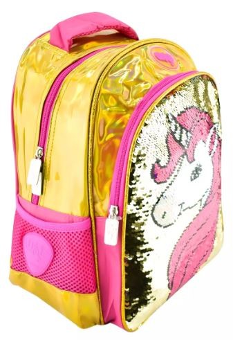 MOCHILA PRIMARIA NIÑA TORNASOL DORADA 1945 C24