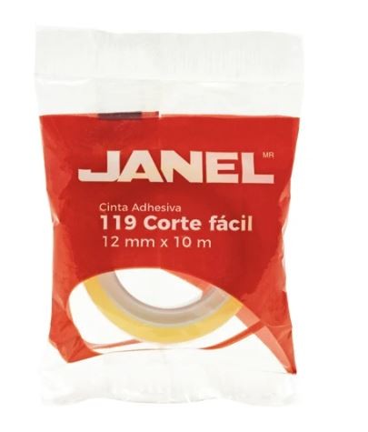 CINTA ADHESIVA CORTA FACIL 119 12X10 TRANSP.E50 C500