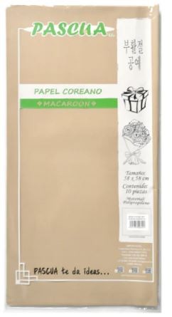 PAPEL COREANO BCODORADO PREMIUM 58X58 PASCUA E10