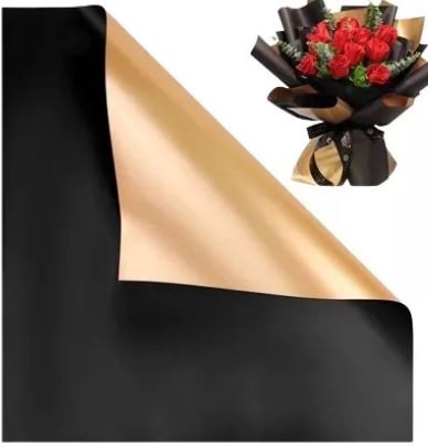 PAPEL COREANO NEGRO OORO MATE 58X58 PASCUA E10