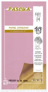 PAPEL COREANO RSA PASTELDORADO PREMIUM 58X58 PASCUA E10