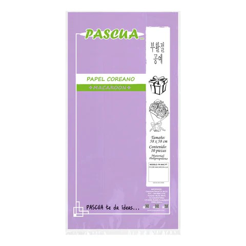 PAPEL COREANO LILA OANCHA TUTU 58X58 PASCUA E10