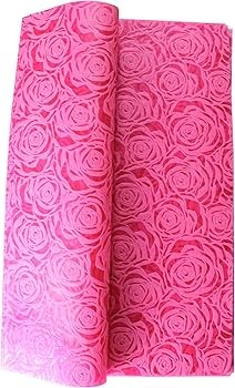 PAPEL COREANO PELLON DECORADO FLOR ROSA PASTEL PASCUA E.10