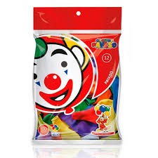 GLOBOS PAYASO 12 BOLSA C100 VCOLORES C.30