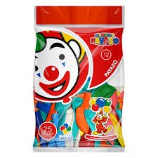 GLOBOS PAYASO 12 BOLSA C25 VCOLORES C.120