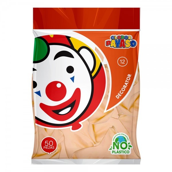 GLOBOS DECORATOR 12 BOLSA C50 BEIGE C.60