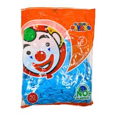 GLOBOS DECORATOR 9 BOL.C50 AZUL CIELO C.100