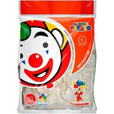 GLOBOS DECORATOR 9 BOL.C50 BCO.NIEVE C.100