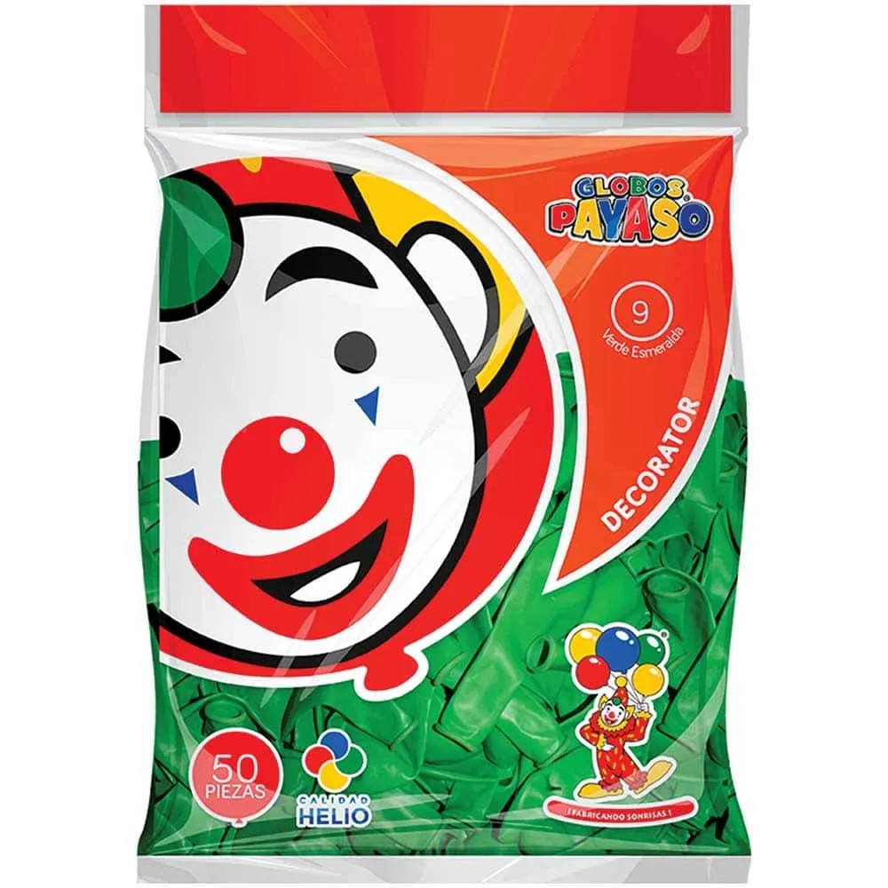 GLOBOS DECORATOR 9 BOL.C50 VDE.ESMERALDA C100