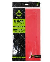MANTEL PLASTICO RECT. PARTY ROJO E12 C72