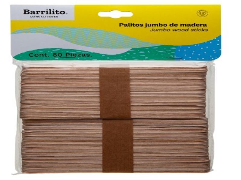 PALITOS PLANOS MAD. COL. 145X18MM JUMBO PPAL2 BOLC802472