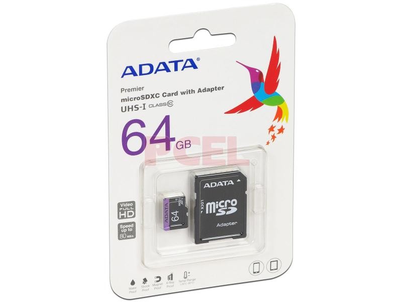 MEMORIA MICRO 64GB ADATA CADAPTADOR BL.