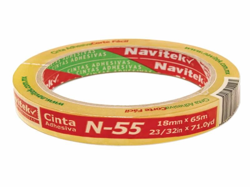 CINTA ADH.18X65M TRANSP. NAVITEK N55 C96