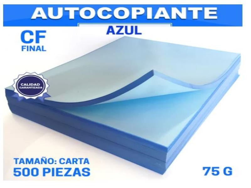 PAPEL AUTOCOPIANTE CFB 75G. CTA. AZUL INTERM.MILL.E.5 C5