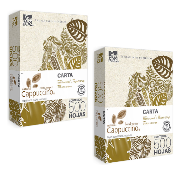 PAPEL BOND CAPPUCCINO CTA. 75G. MILLAR E.500 C.5