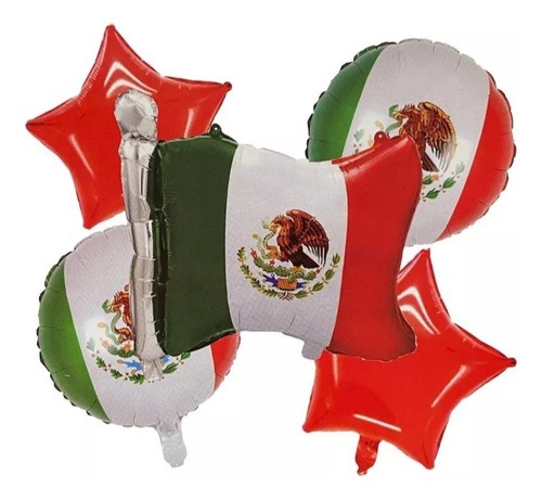 GLOBO METALICO TRICOLOR 18 VMF E.1 C.25