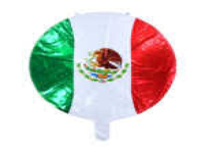 GLOBO METALICO TRICOLOR 18 VMF E.1 C.25