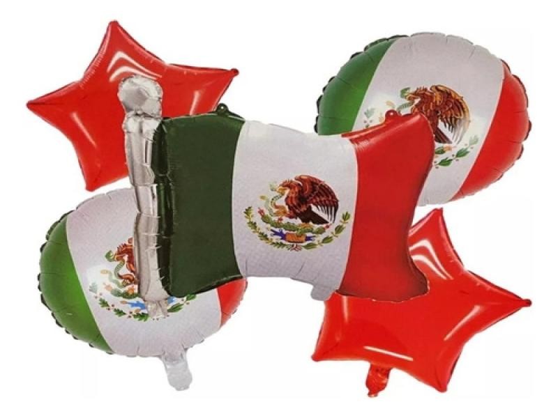 GLOBO METALICO TRICOLOR 18 VMF E.1 C.25