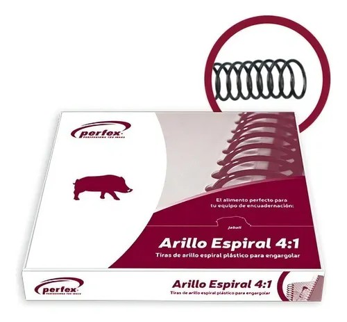 ARILLO PLAST. ESPIRAL 4:1 12MM NGO. PERFEX CJ.C75 C.10