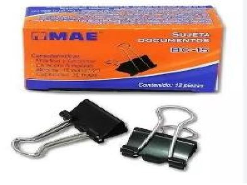 CLIPS SUJETA DOCUMENTOS MAE MINI CAJA C12 BC-15 C12