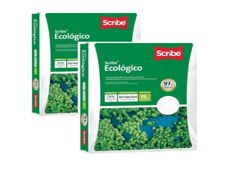 PAPEL BOND BCO. CTA. 93 SCRIBE VERDE 75G. MILL. E.5 C.5