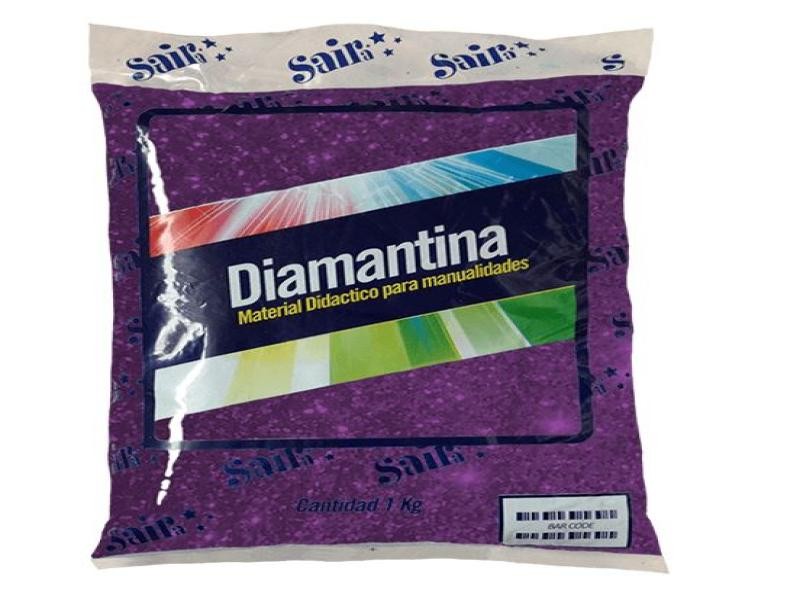 DIAMANTINA GRUESA BOL. 1KG 13 MORADO
