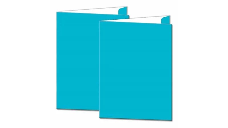 FOLDER PLAST. CTA. DELUXEELITE FILE AZUL AQUA E.5 C.40