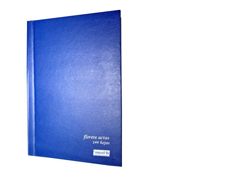 LIBRO FLORETE ACTAS AZUL INTERLIB FF.144H.E.5 C.30