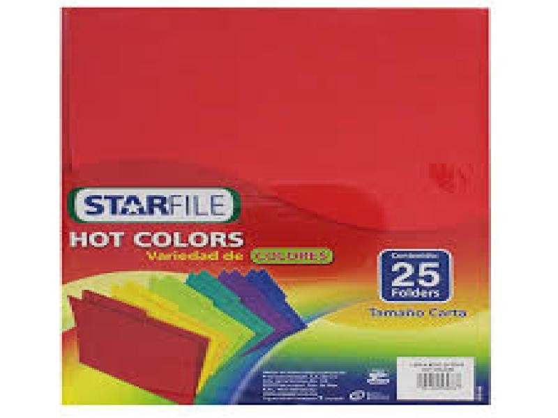 FOLDER CTA. HOTCOLORSFLASHFILE INTENSO ROJO PAQ.C25 C.20