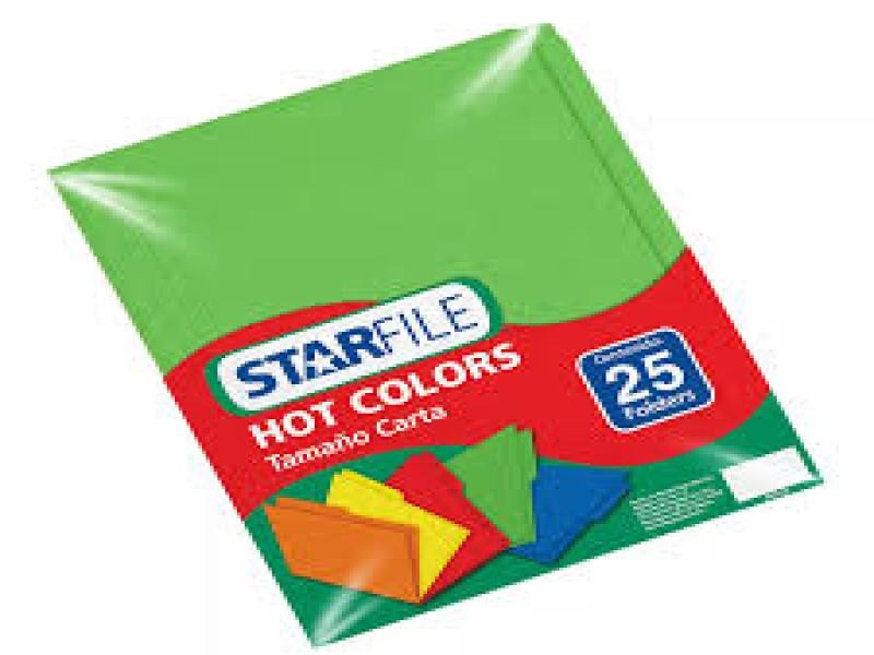FOLDER CTA. HOTCOLORSFLASHFILE INT. VERDE PAQ.C25 C.20
