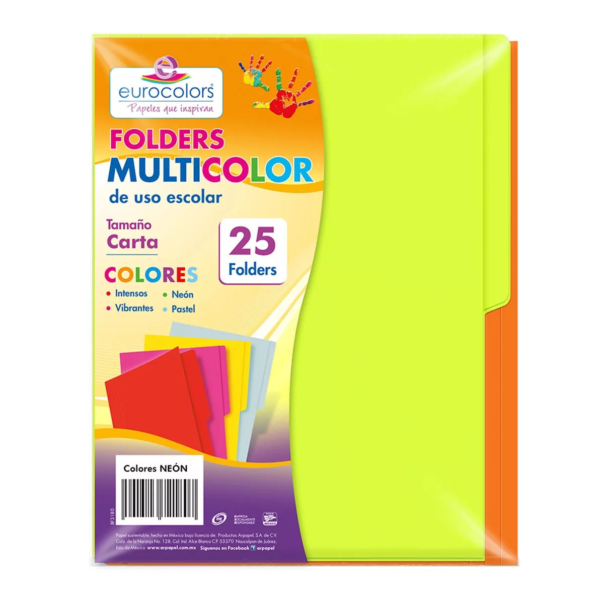 FOLDER CTA. EUROCOLORFLASHFILE NEON LIMA PAQ.C25 C20