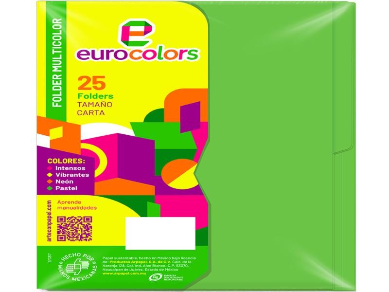 FOLDER CTA. EUROCOLORFLASHFILE NEON LIMON PAQ.C25 C20
