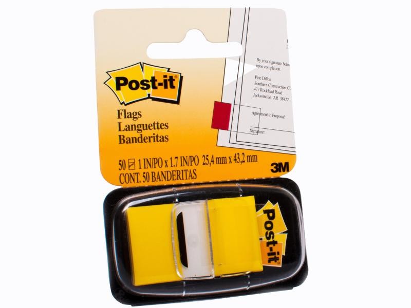 BANDERITAS ADH. AMARILLO 3M 680-5 C50H. E.12 C.24