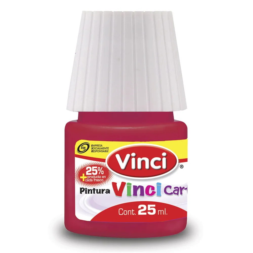 PINTURA CARTEL 56 VINCI 25ML.ROJO CARMESI E.10 C.200