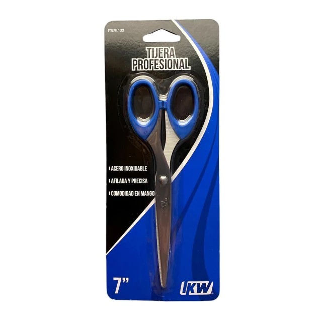 TIJERA CMANGO PLAST.7-17.5 CM KW MOD.132 BL. C1 12240