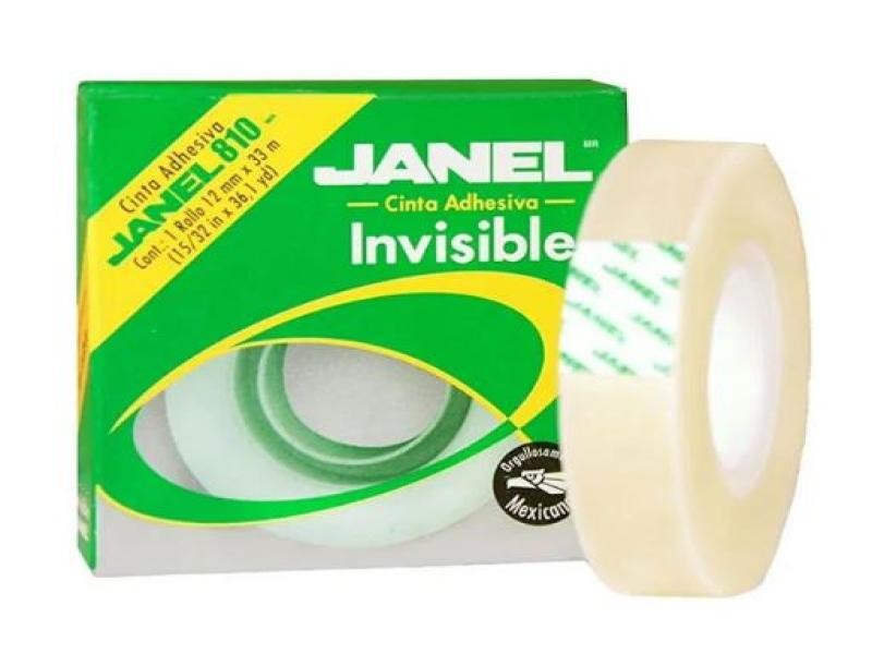 CINTA ADH. INVISIBLE 18X33M. JANEL M-810 E156