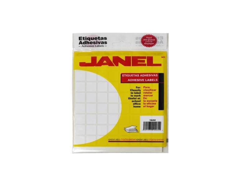 ETIQUETA ADH. BCA. JANEL 16X22 2 PAQ.C20H. E.20